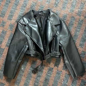 Lioness Black Faux Leather Jacket